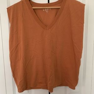 Oversized V-Neck Muscle Tee